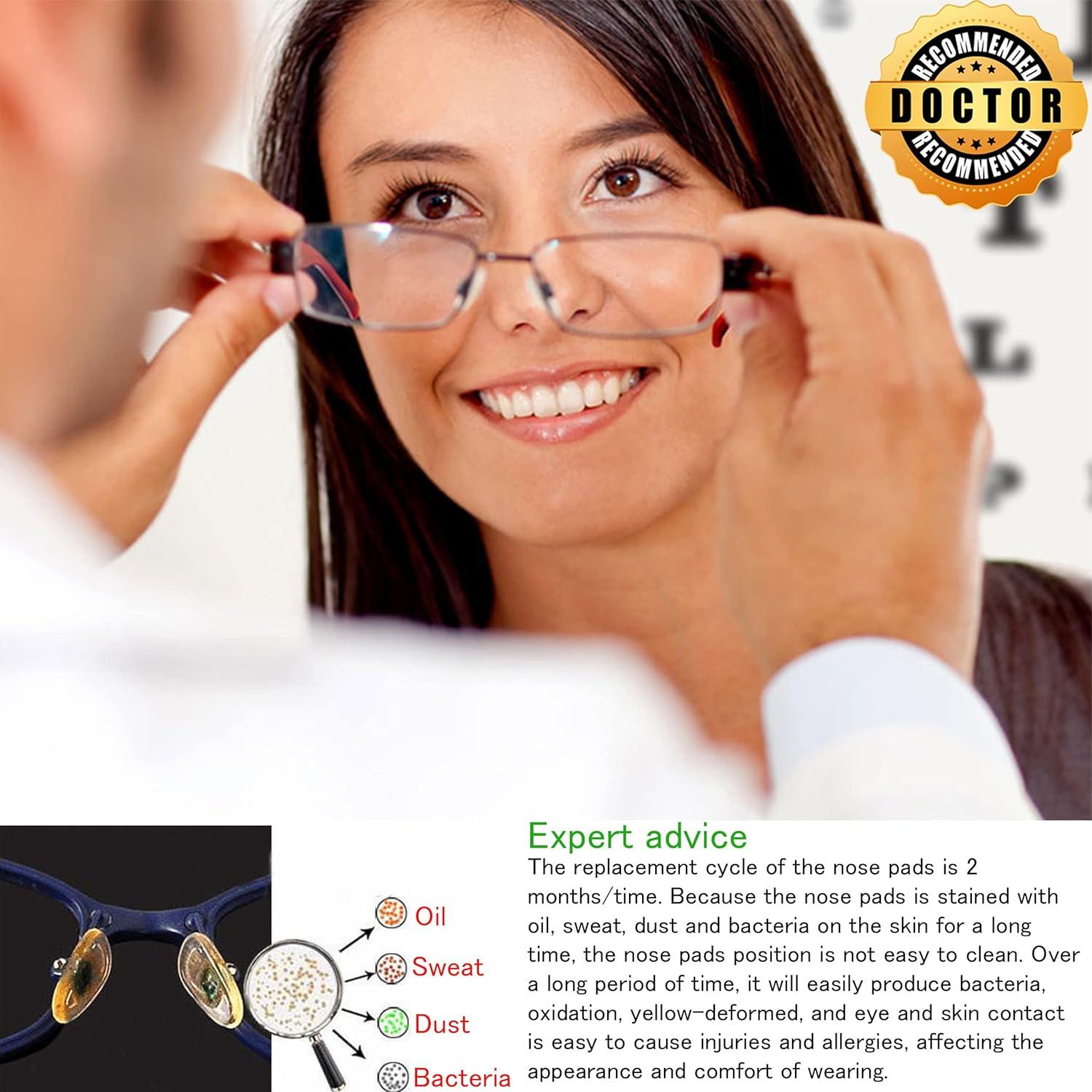 Almohadillas para Nariz Gafas Mingbuy 4 Pares Antideslizantes