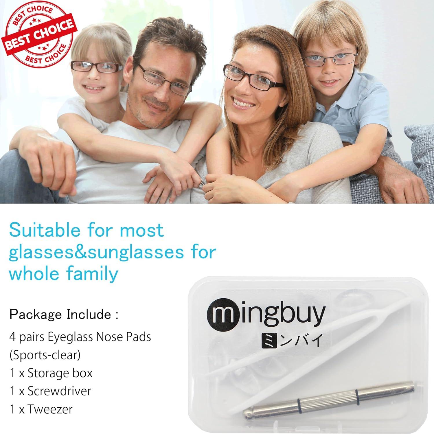 Almohadillas para Nariz Gafas Mingbuy 4 Pares Antideslizantes