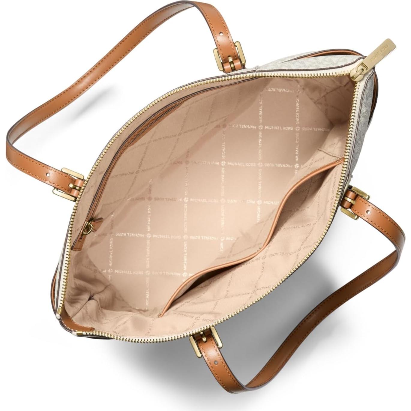 Bolso Tote Michael Kors Jet Set Vainilla Acorn 30S5GTTT8B