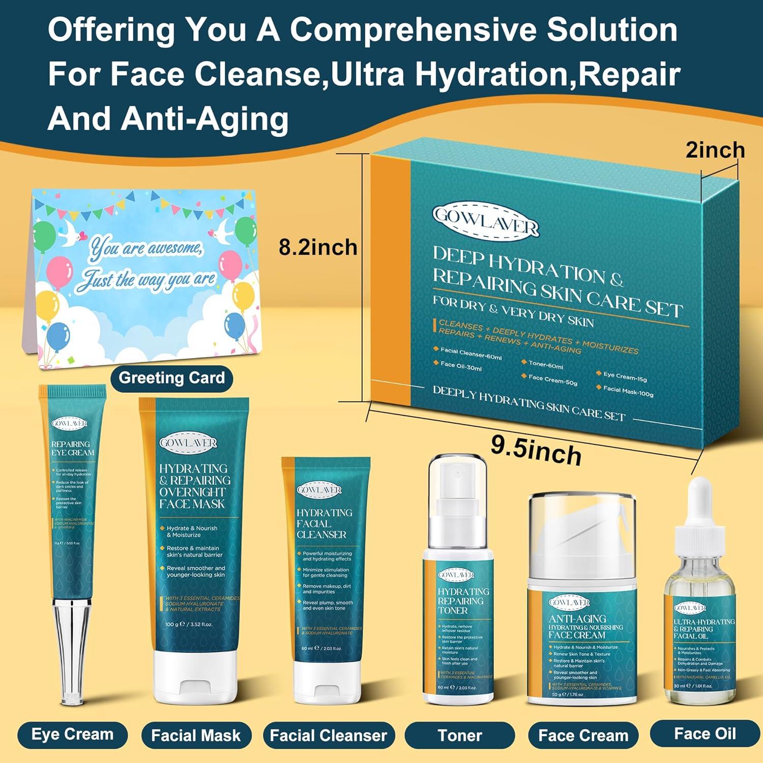 Set de Cuidado de la Piel GOWLAVER para Adolescentes Hidratante