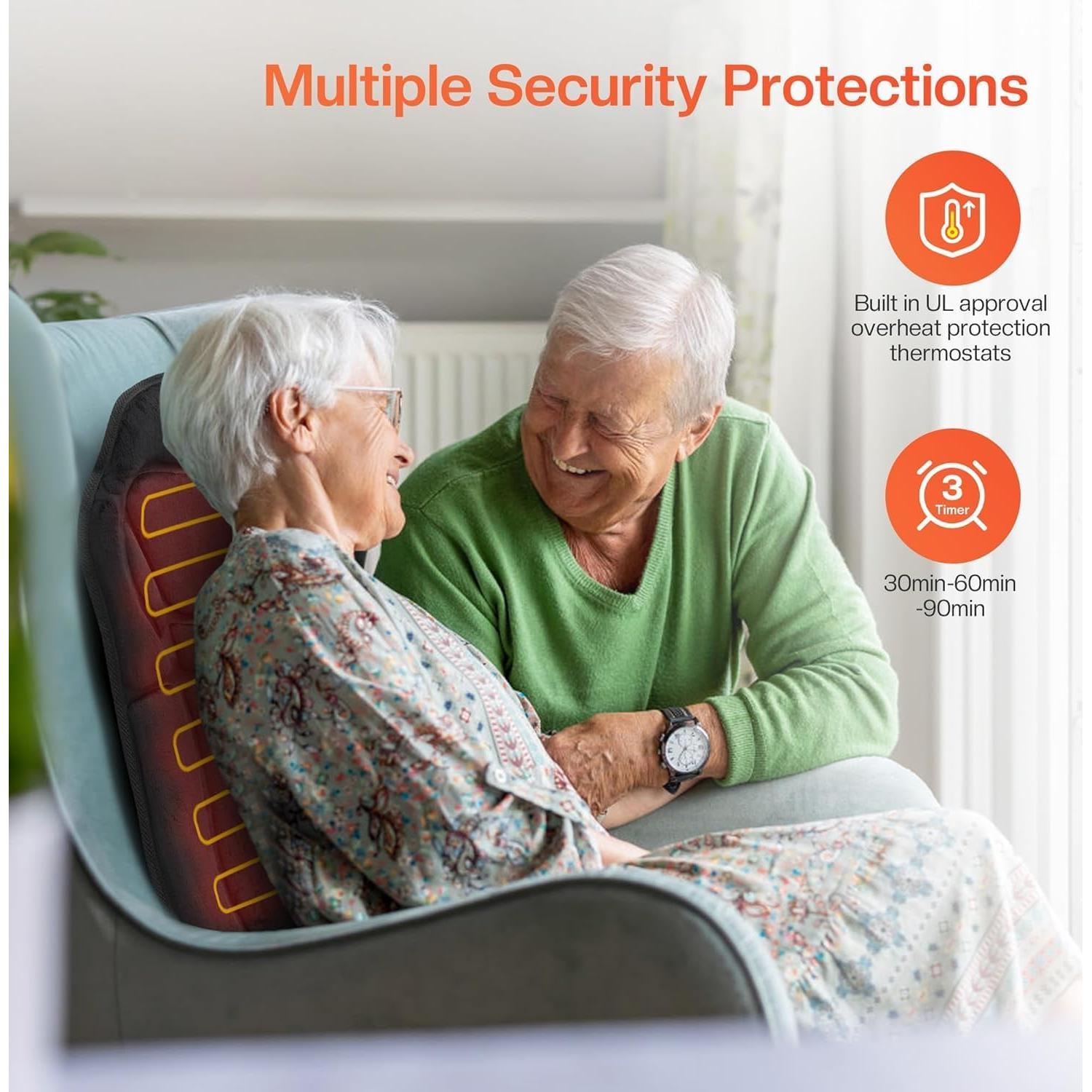 Almohadilla de Masaje CuPiLo CPL-2102 con Calor y Vibración