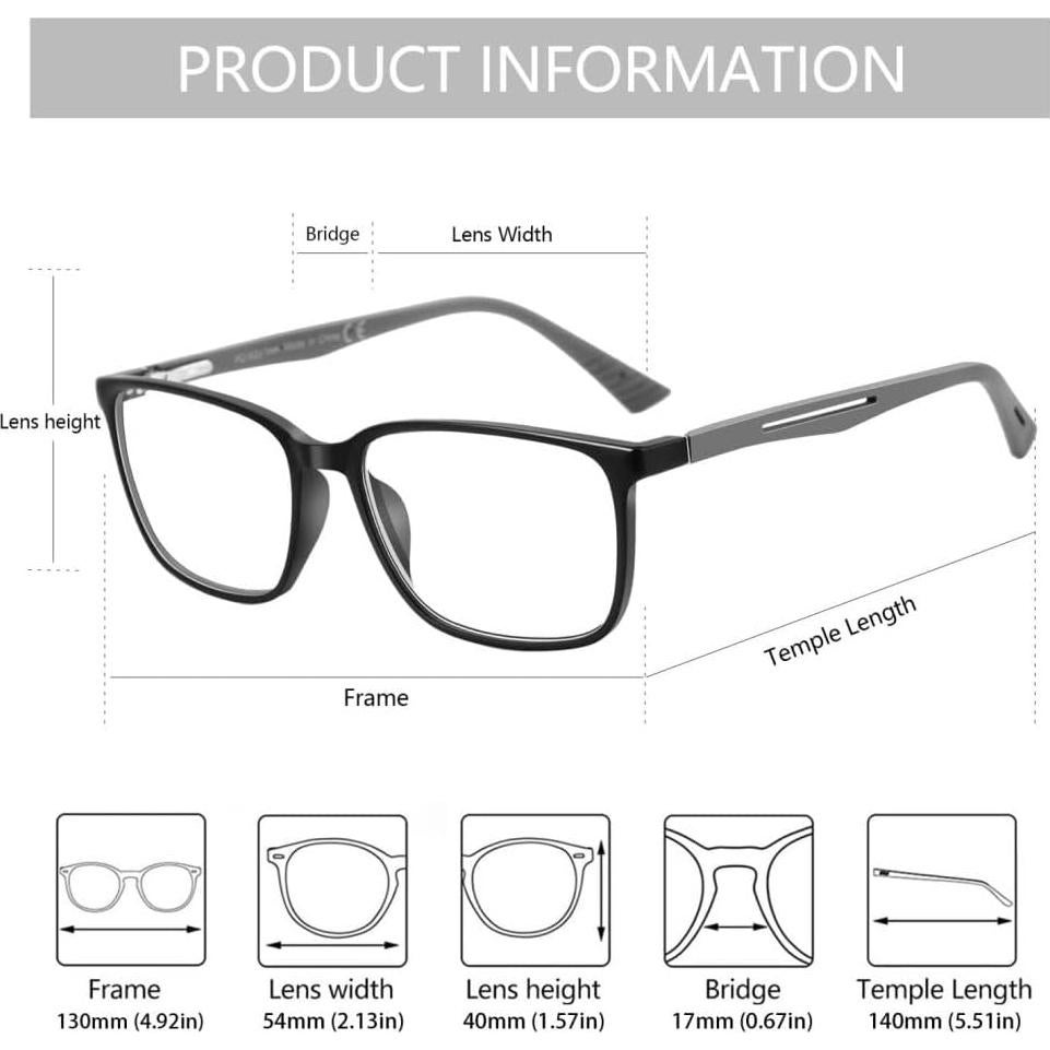 Gafas de lectura BLUEMOKY con luz azul y aumento 3.5x