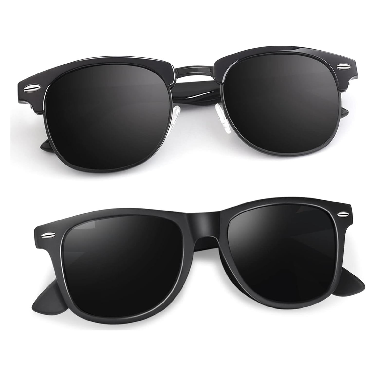 Gafas de sol polarizadas LINVO semimontura UV para hombres y mujeres