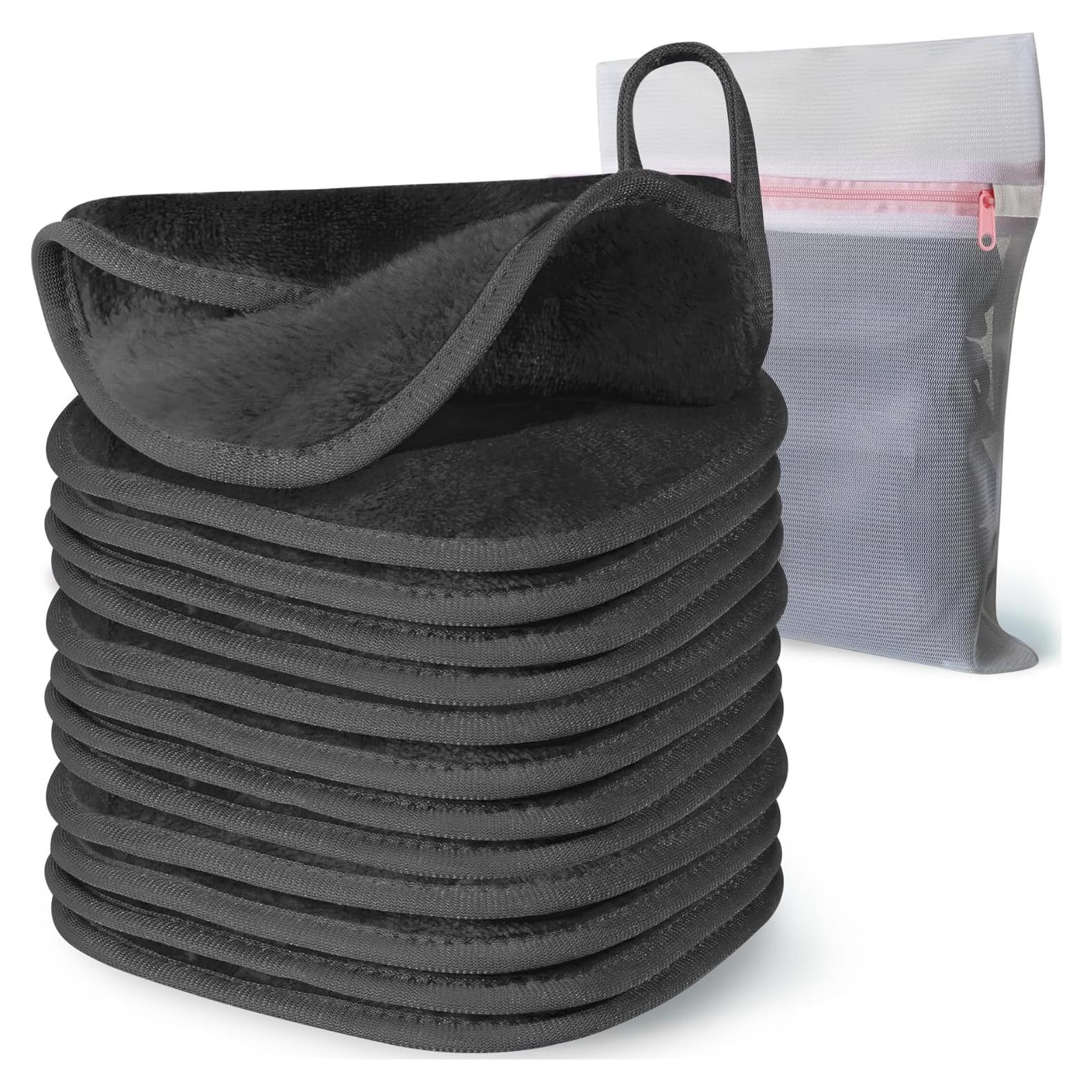 Paño Desmaquillante Natwag 12 Piezas Microfibra Gris