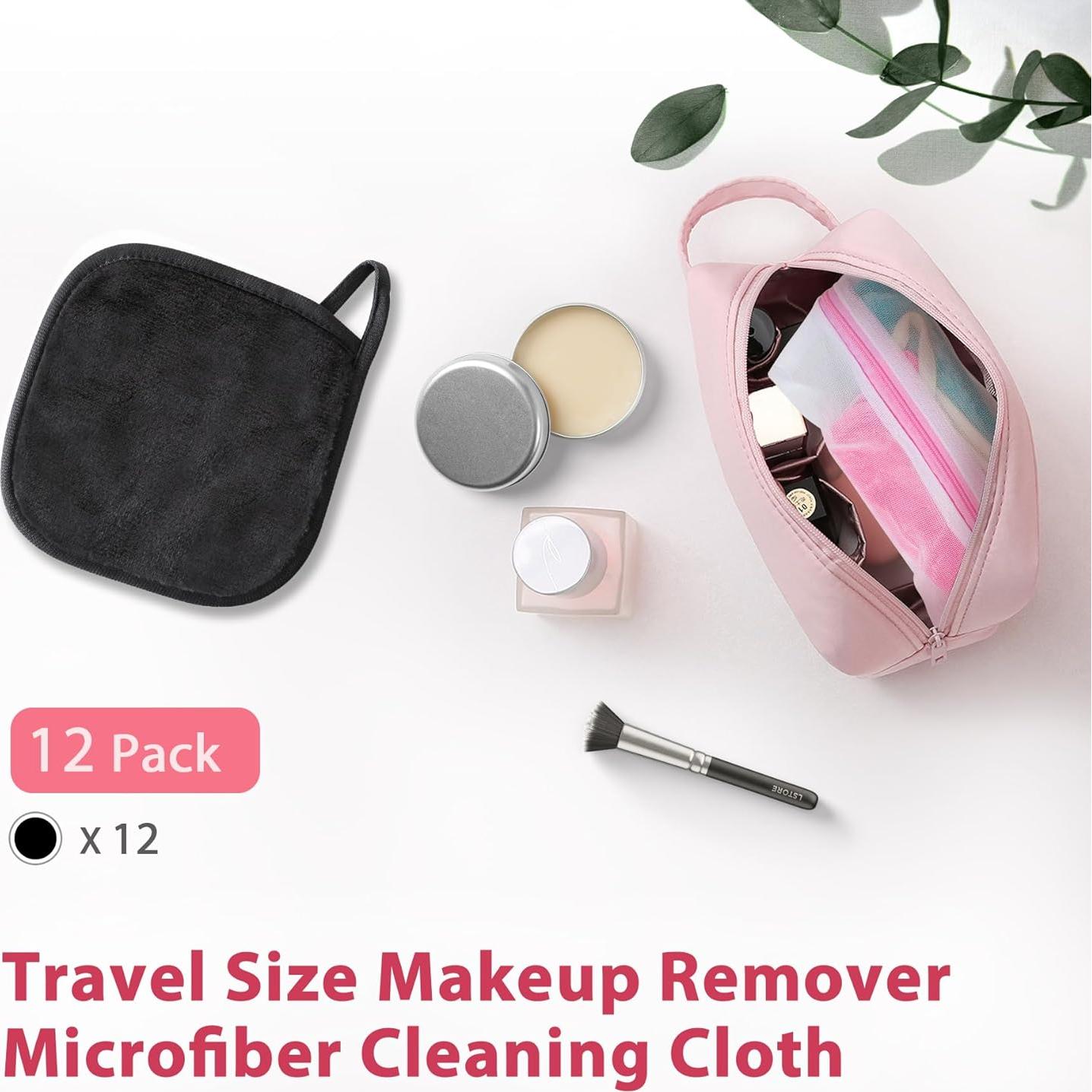 Paño Desmaquillante Natwag 12 Piezas Microfibra Gris