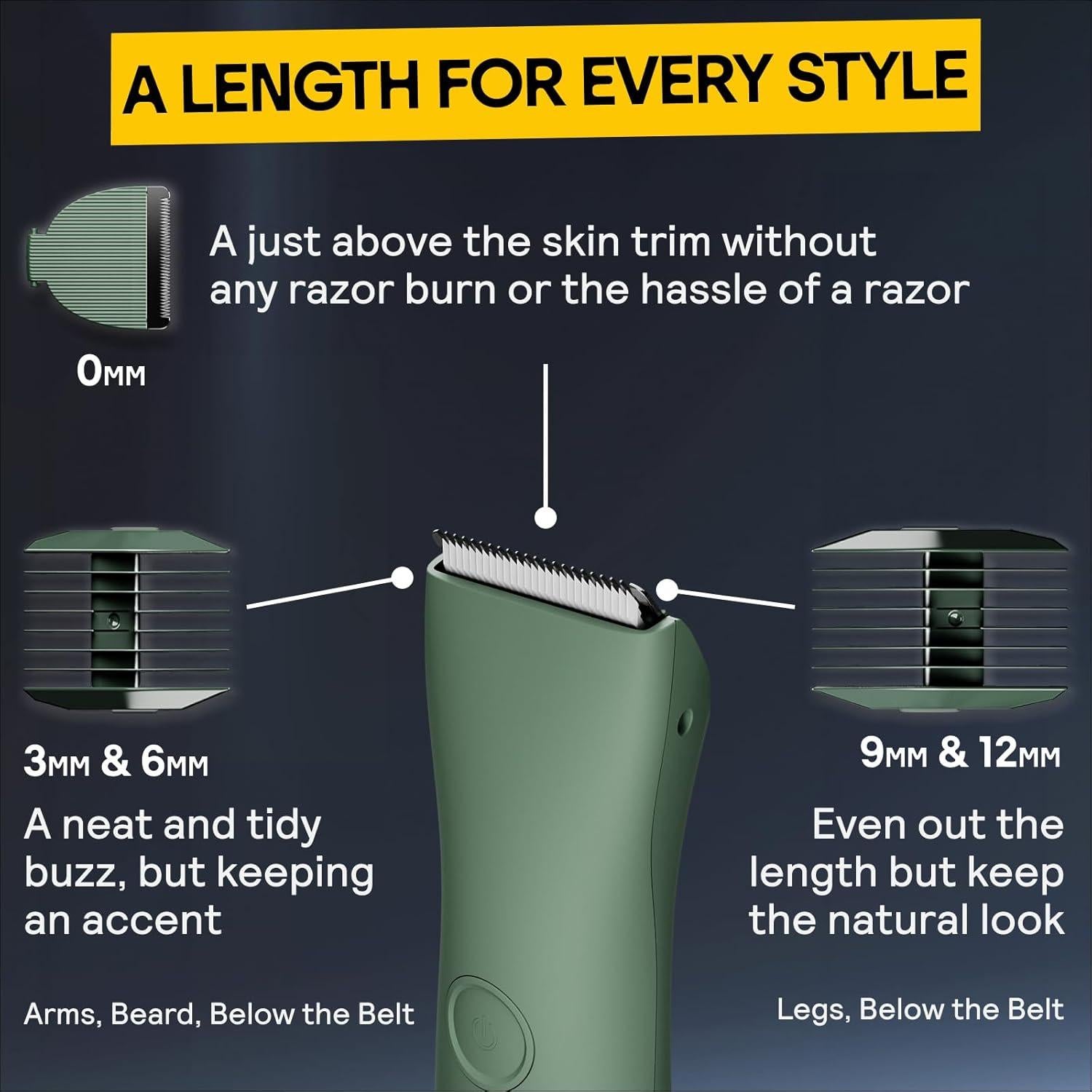 Recortadora de Vello Corporal MERIDIAN M2B Impermeable