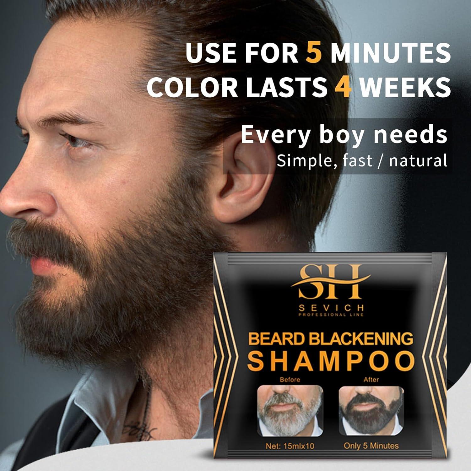 Champú para Barba SEVICH - Color Negro Natural 15ml