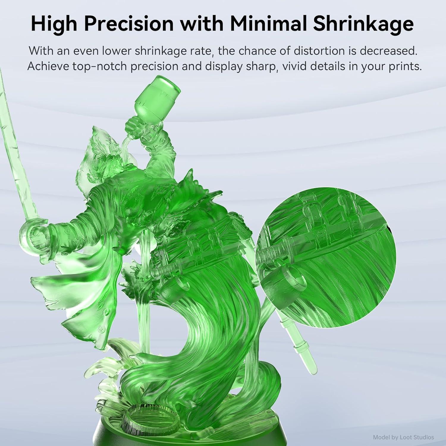 Resina 3D ANYCUBIC Estándar V2 1 kg Verde Claro Baja Olor