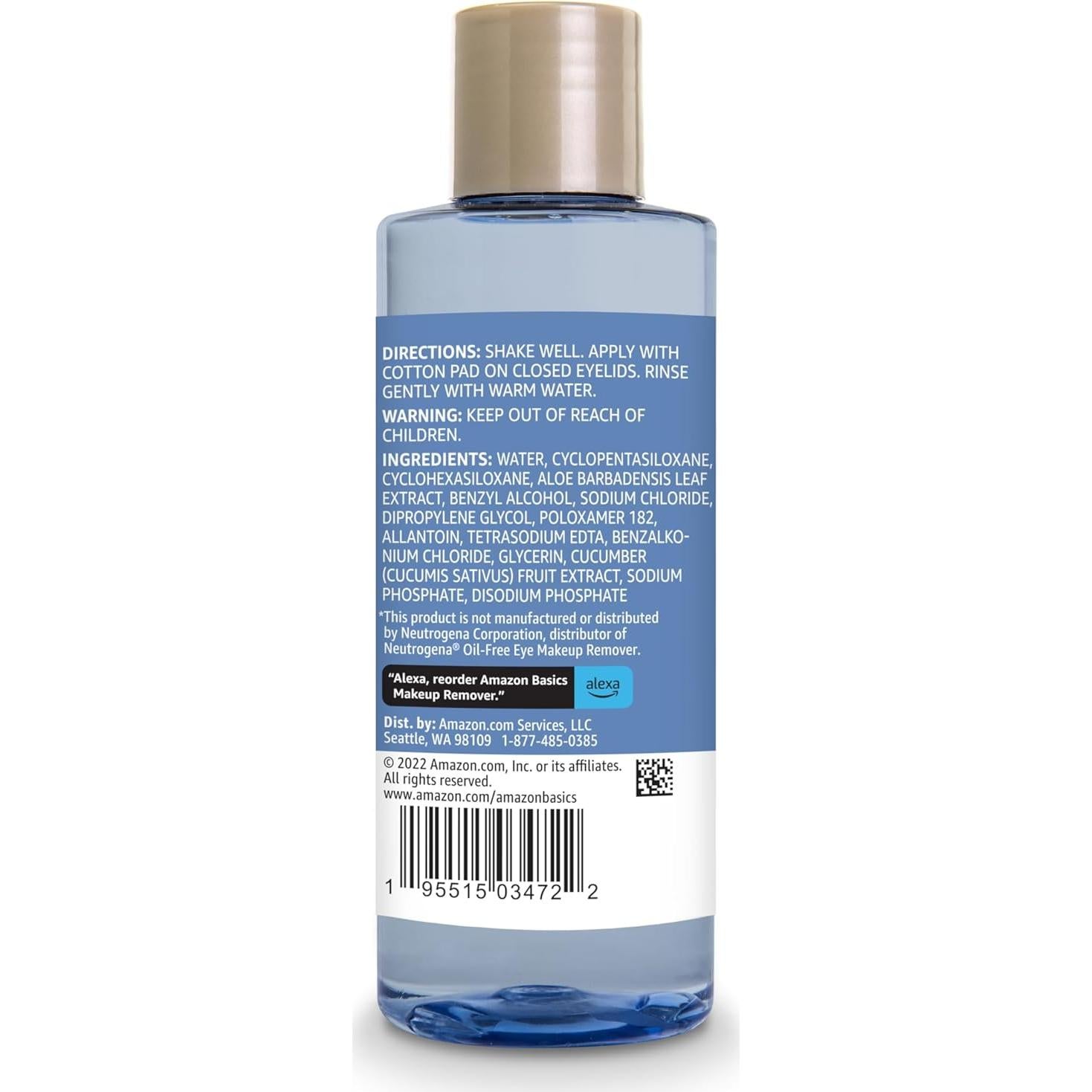 Desmaquillante de Ojos Amazon Solimo 163 ml Libre de Aceite