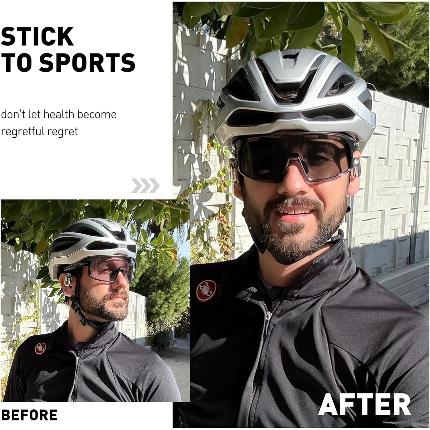 Gafas de Ciclismo SCVCN Fotoquímicas UV400 Ajustables