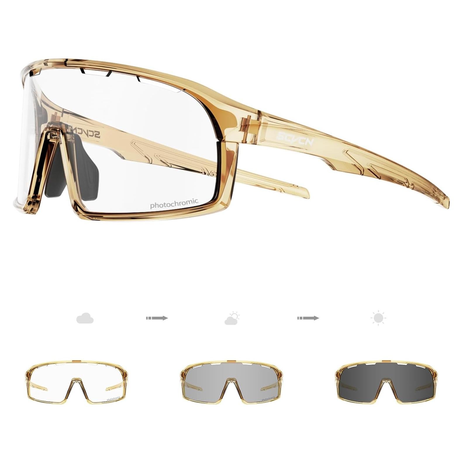 Gafas de Ciclismo SCVCN Fotoquímicas UV400 Ajustables