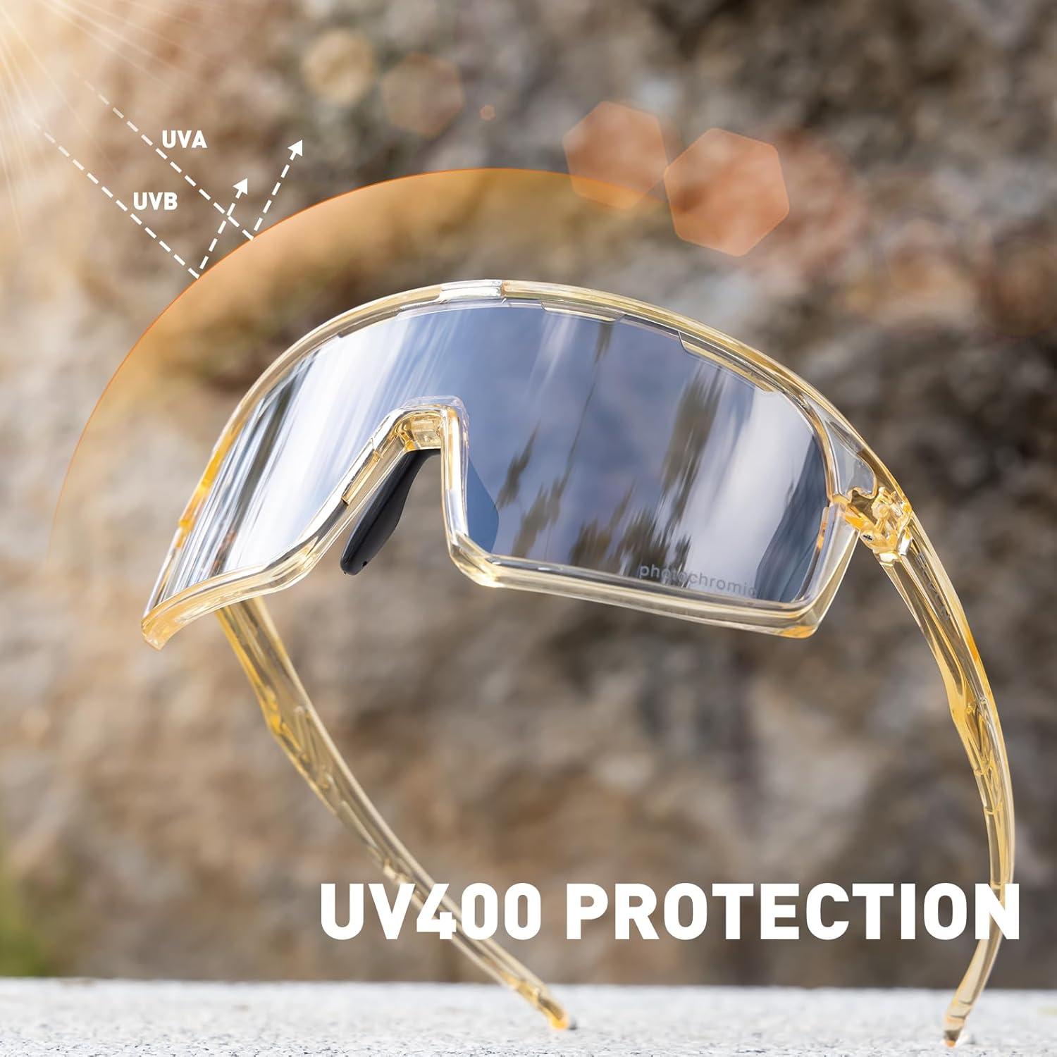 Gafas de Ciclismo SCVCN Fotoquímicas UV400 Ajustables