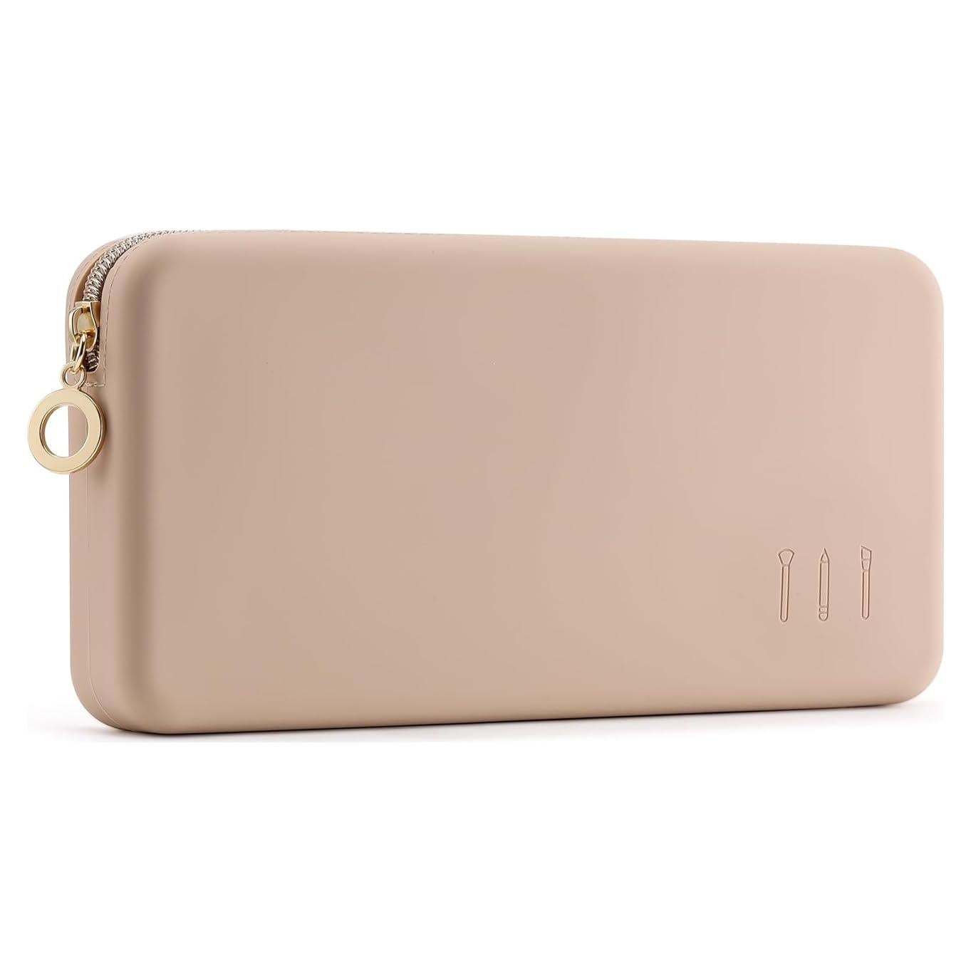 Bolsa de Brochas de Maquillaje FVION Caqui - Estuche de Viaje