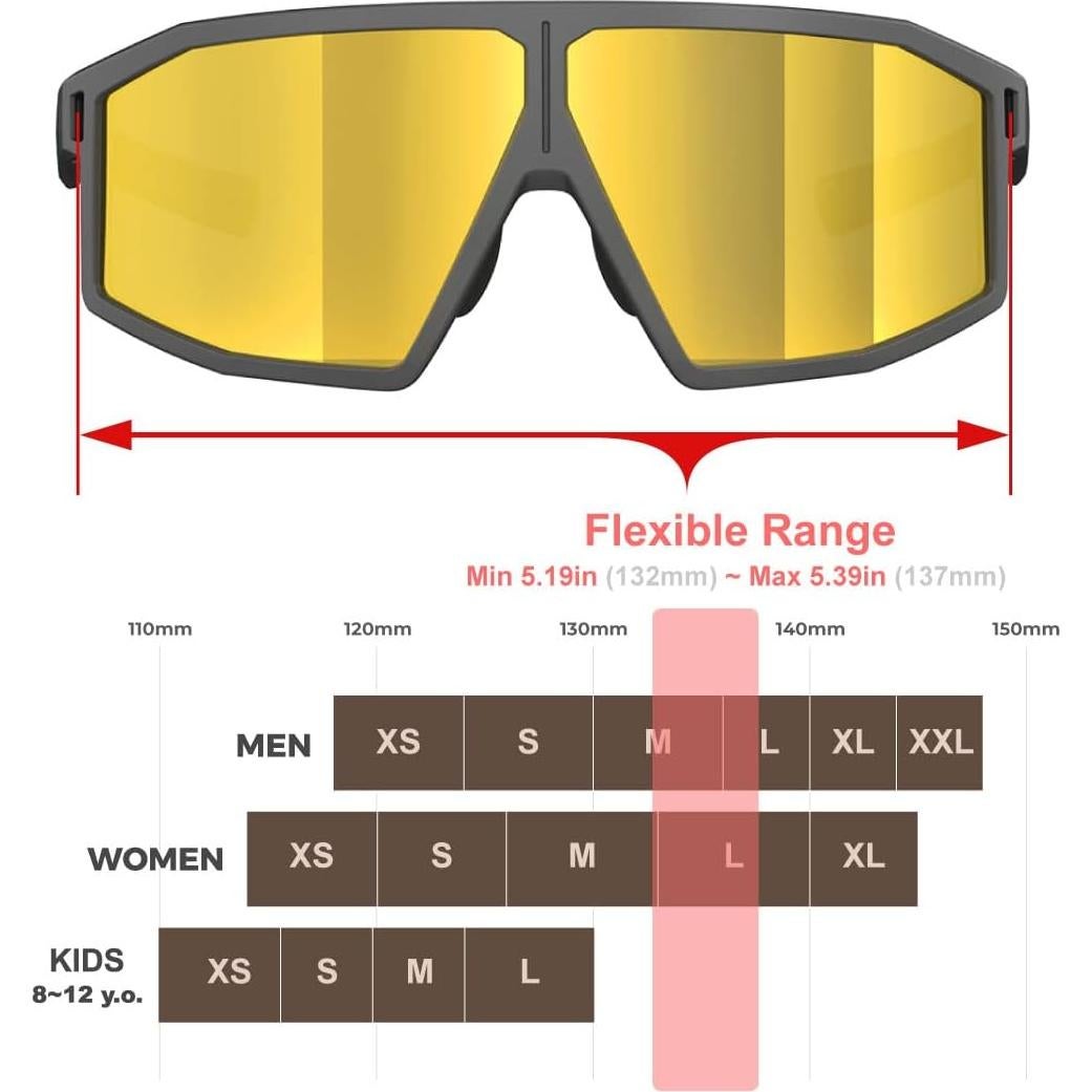 Gafas de sol ER00 F26 HD polarizadas para deportes al aire libre