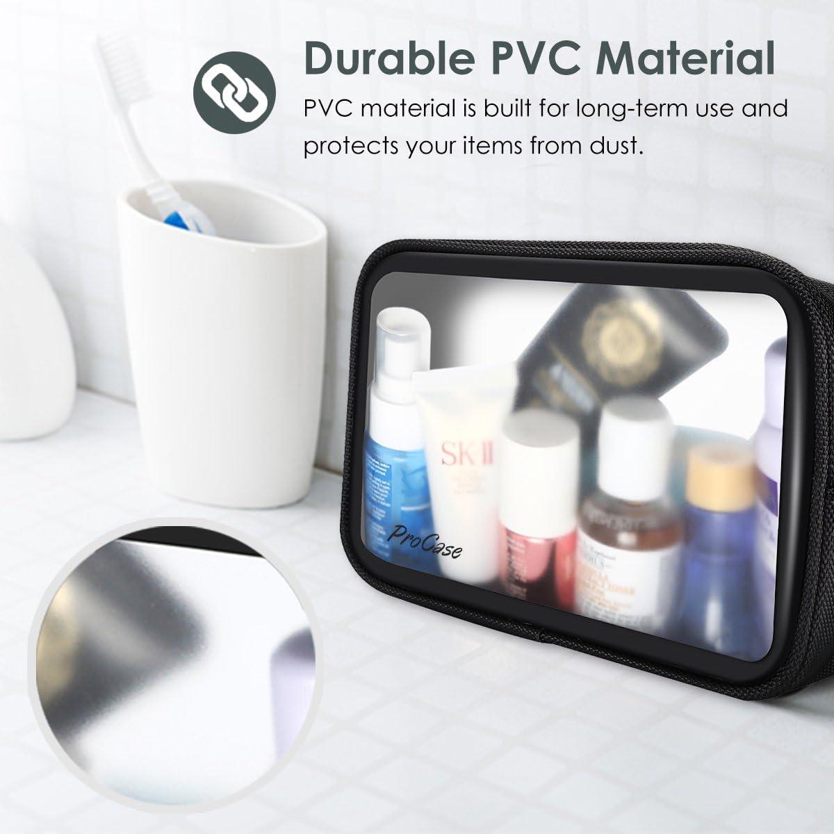 Bolsa de Aseo de Viaje ProCase TSA 22.5x13x5.5cm Negra