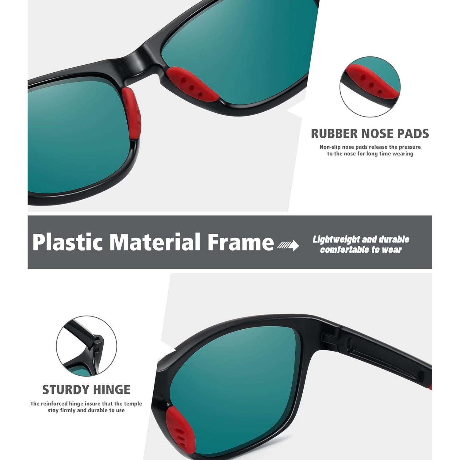 Gafas de sol deportivas MEETSUN polarizadas UV400 unisex