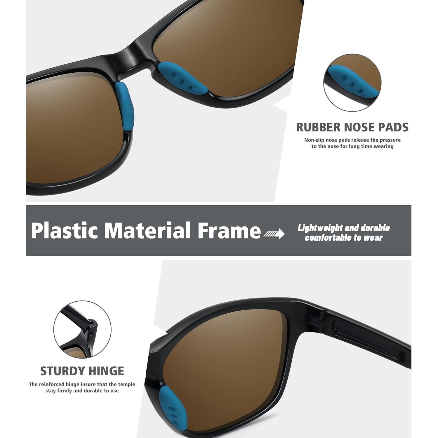 Gafas de sol deportivas MEETSUN polarizadas UV400 unisex