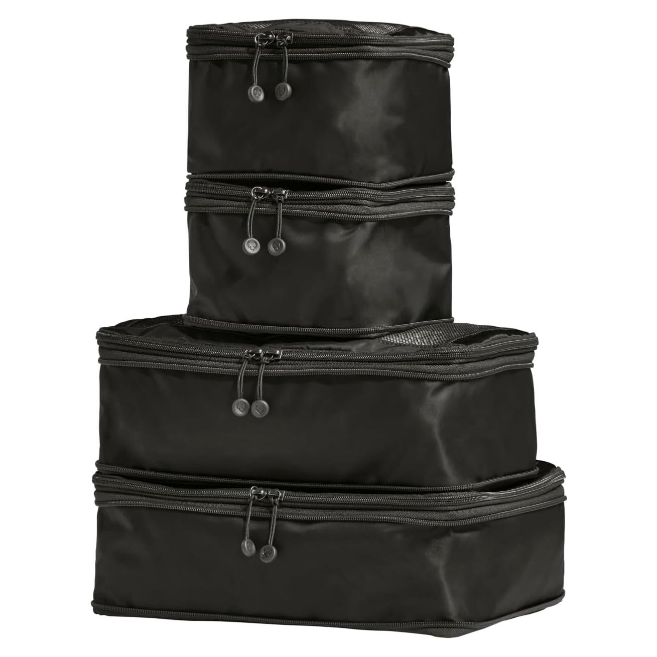 Cubos de Compresión Antler para Viajes Set de 4 Negro