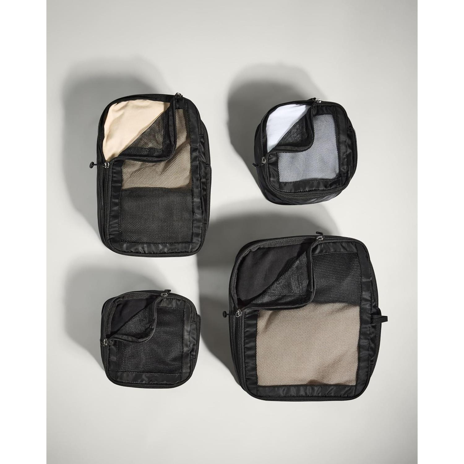 Cubos de Compresión Antler para Viajes Set de 4 Negro