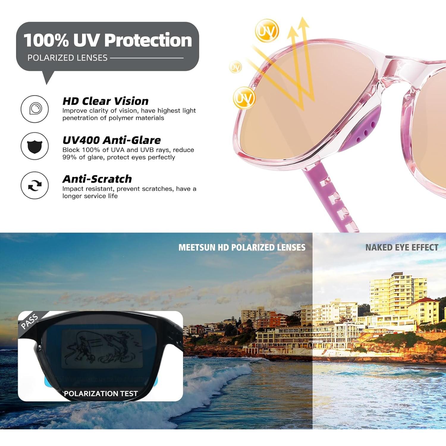 Gafas de sol deportivas MEETSUN UV400 para running y ciclismo