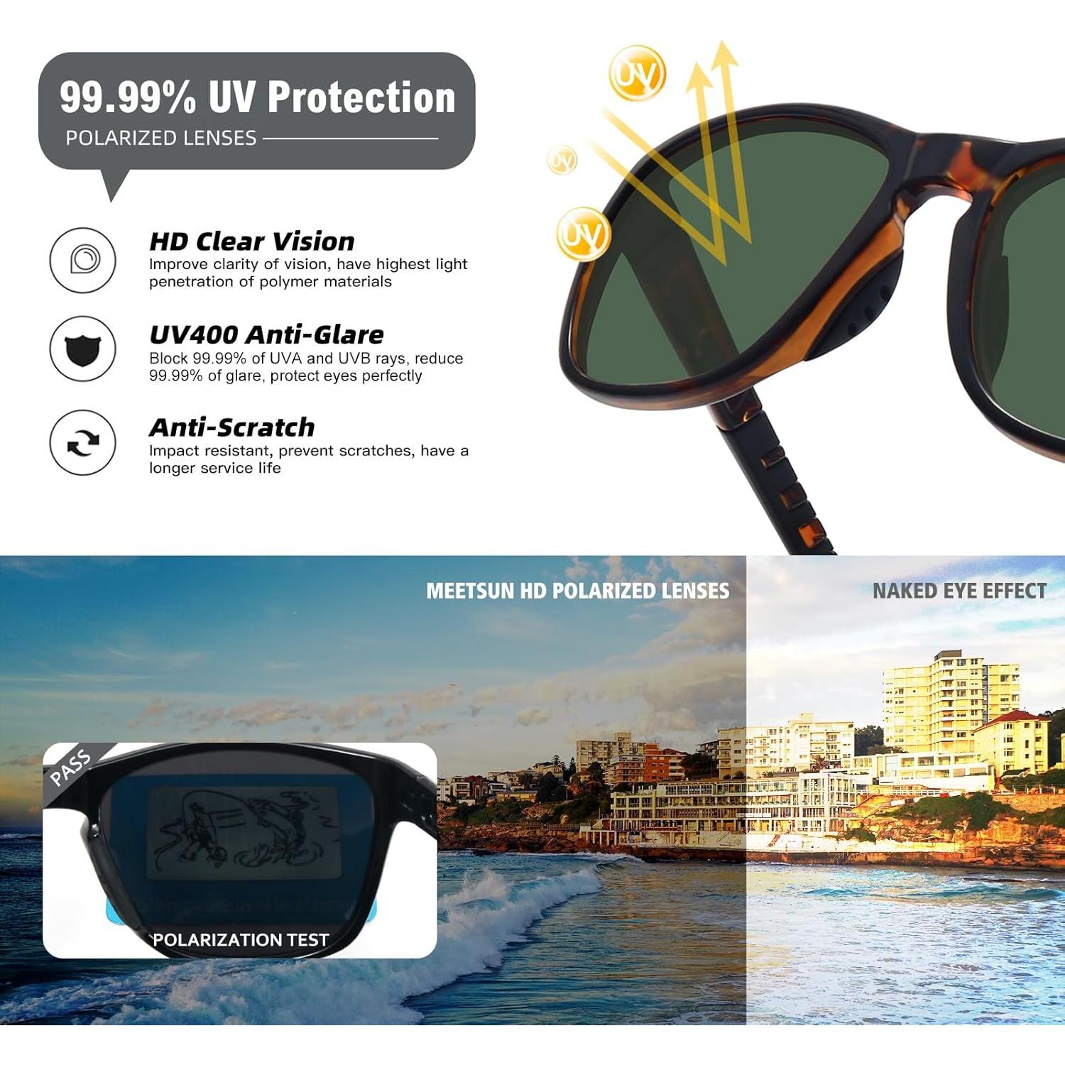 Gafas de sol deportivas MEETSUN polarizadas UV400 unisex