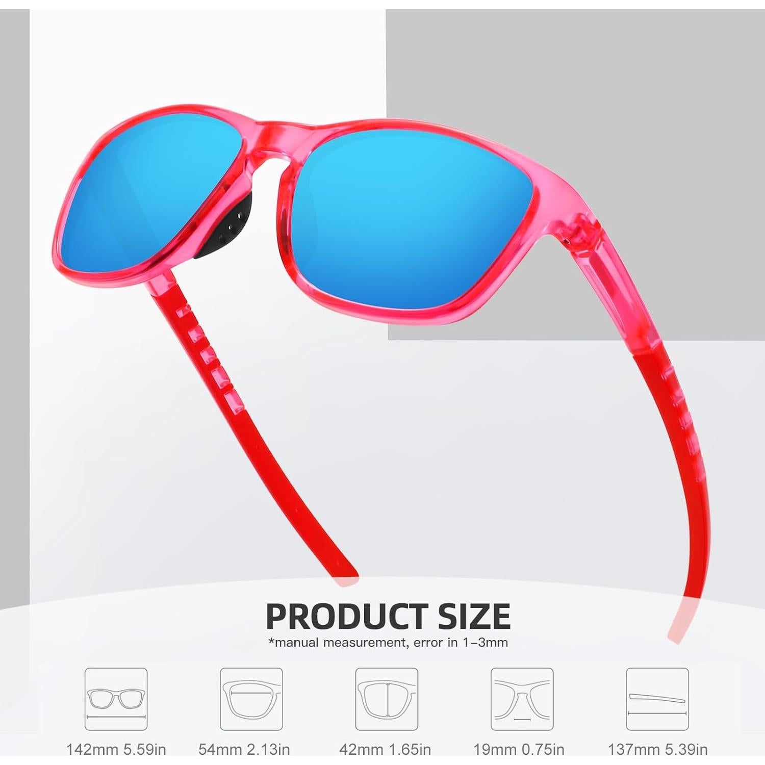 Gafas de sol deportivas MEETSUN UV400 unisex rosa púrpura
