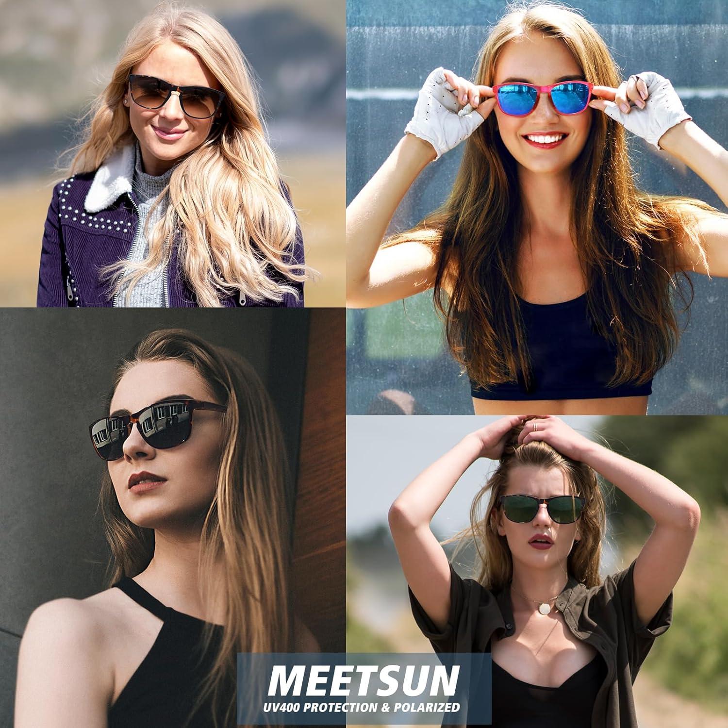 Gafas de Sol Polarizadas MEETSUN UV400 Unisex Deportivo