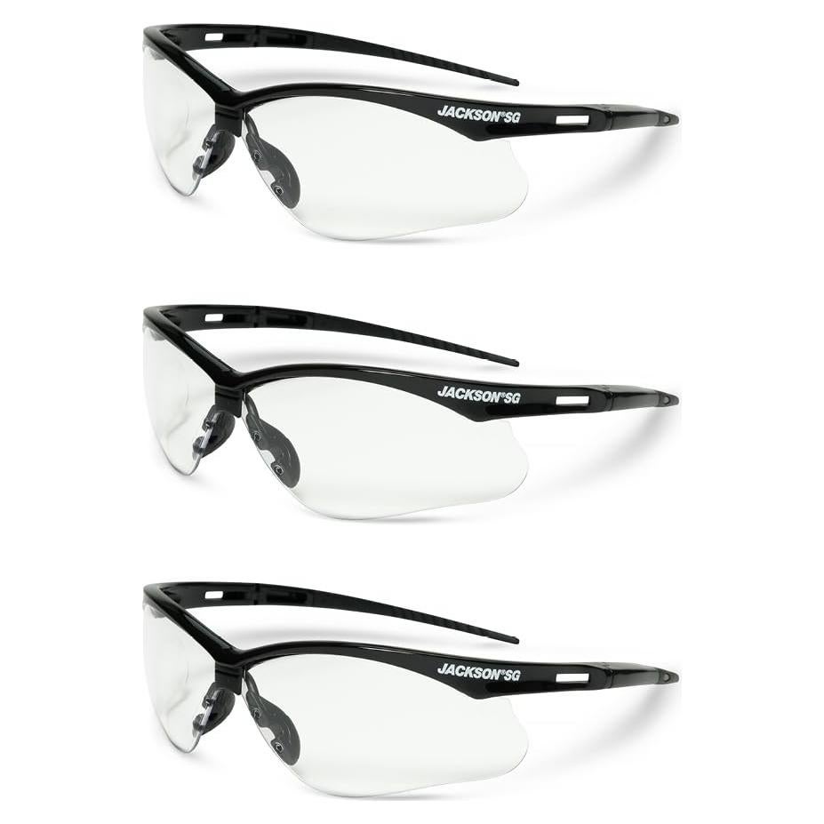 Gafas de Seguridad Jackson SG - Lentes Antirayaduras - 3 Estilos