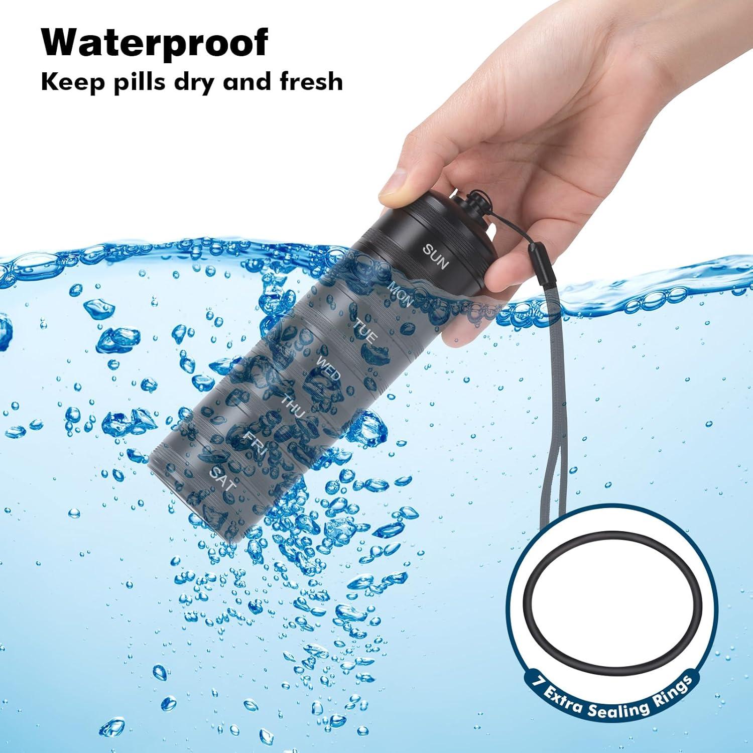 Organizador de Pastillas Metálico XHT Semanal 14 Compartimentos