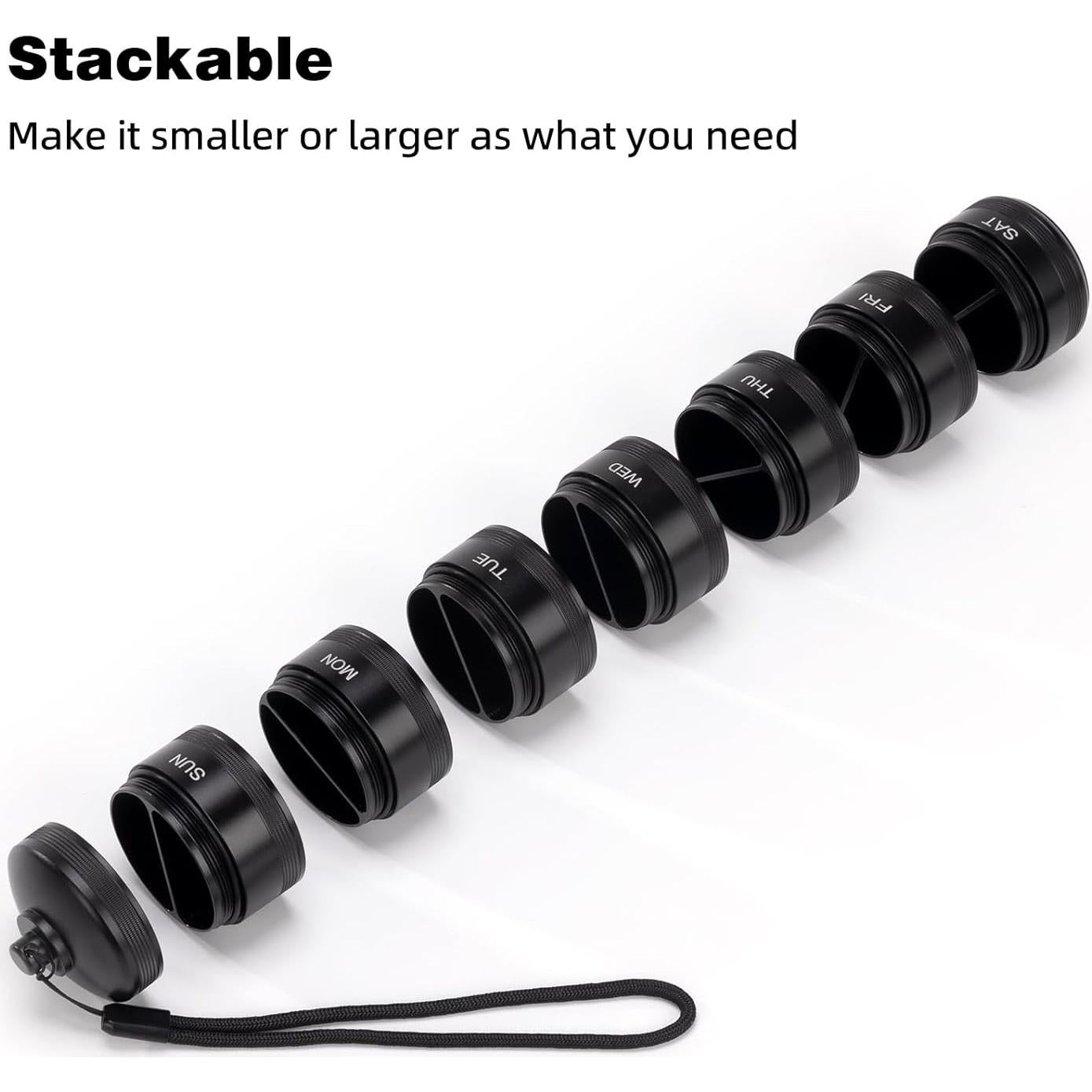 Organizador de Pastillas Metálico XHT Semanal 14 Compartimentos