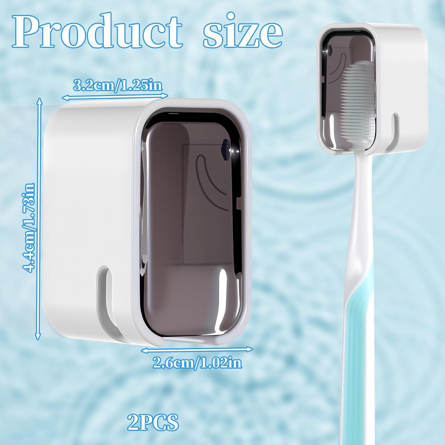 Funda Protectora de Cepillo de Dientes Eléctrico Apojgitn - 2 Piezas Gris