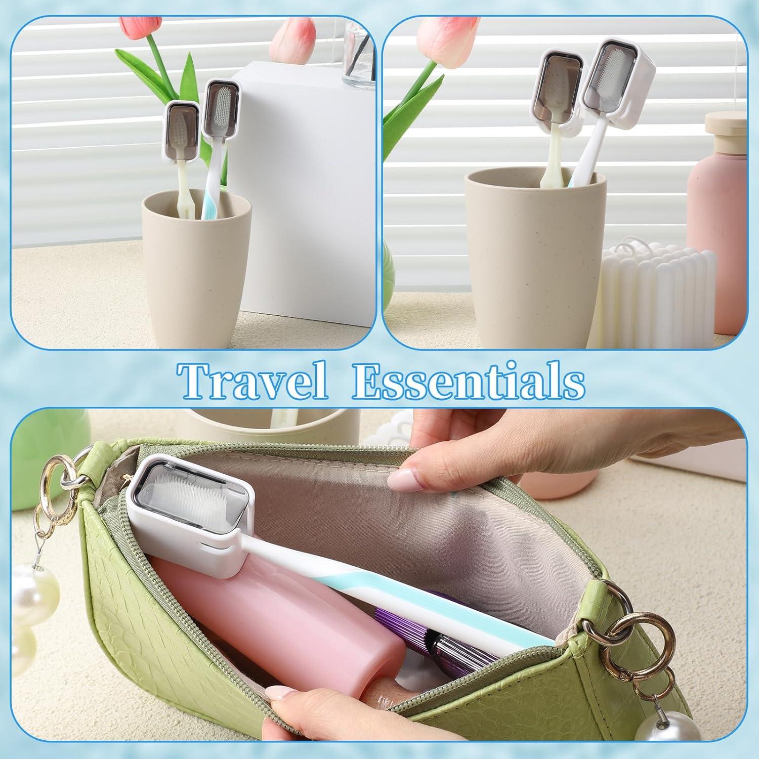 Funda Protectora de Cepillo de Dientes Eléctrico Apojgitn - 2 Piezas Gris