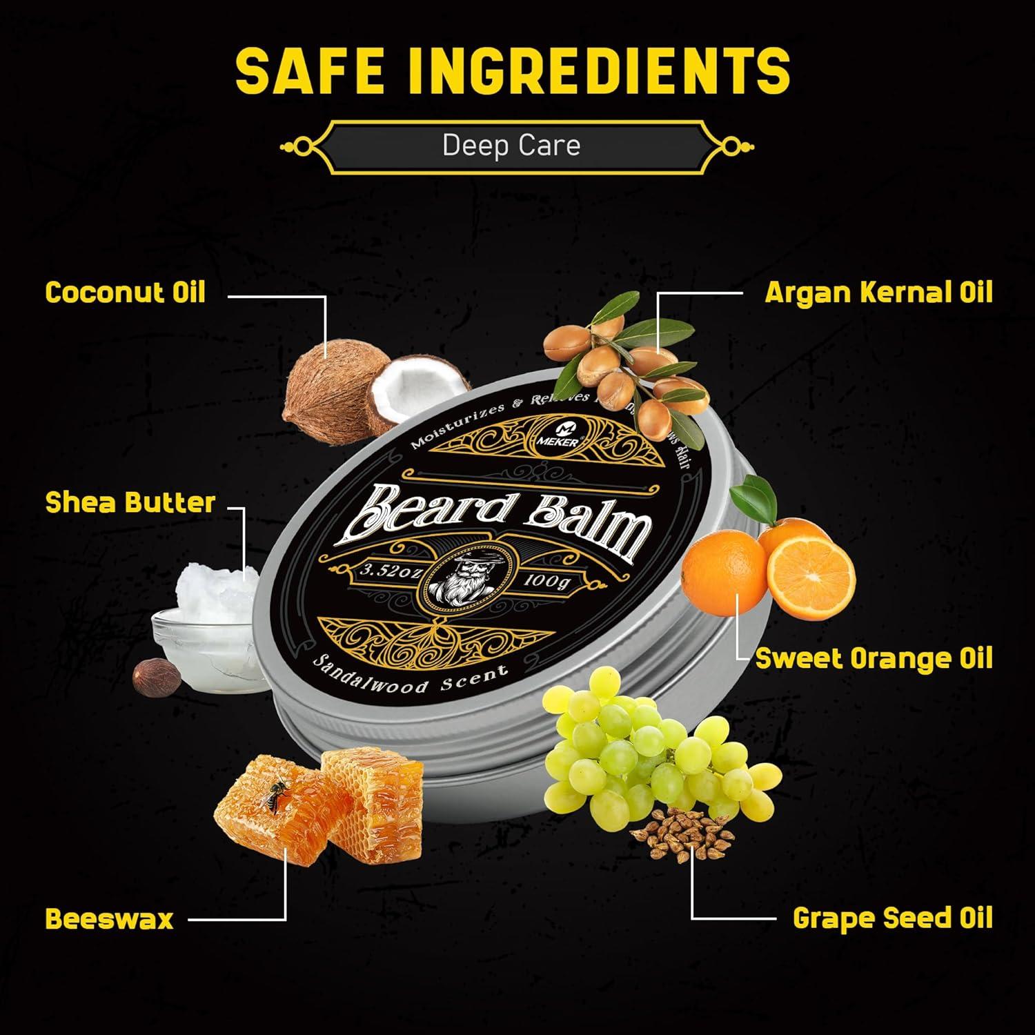 Bálsamo para Barba MEKER 99g Suavizante Antipicazón