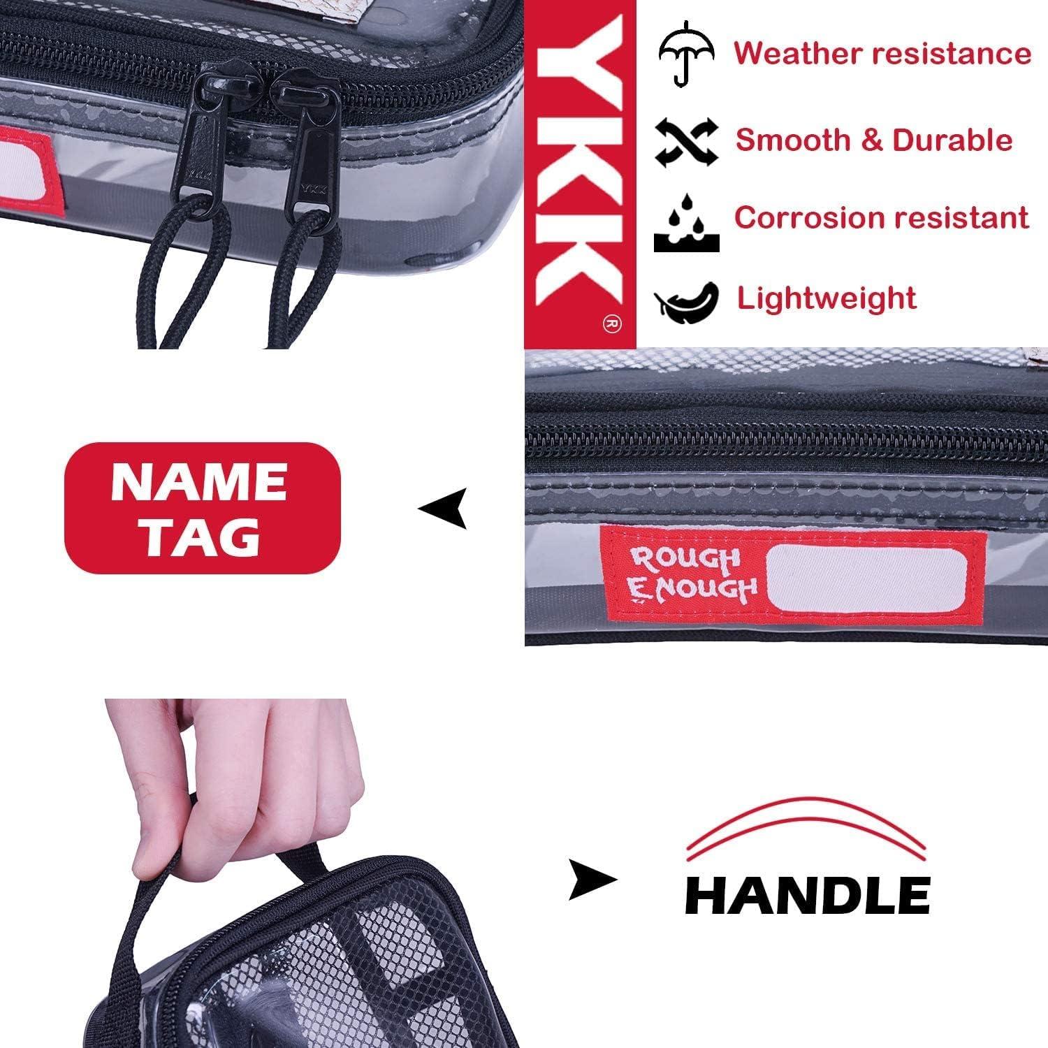 Bolsa de Aseo de Viaje Rough Enough Transparente 22.86x10.16cm