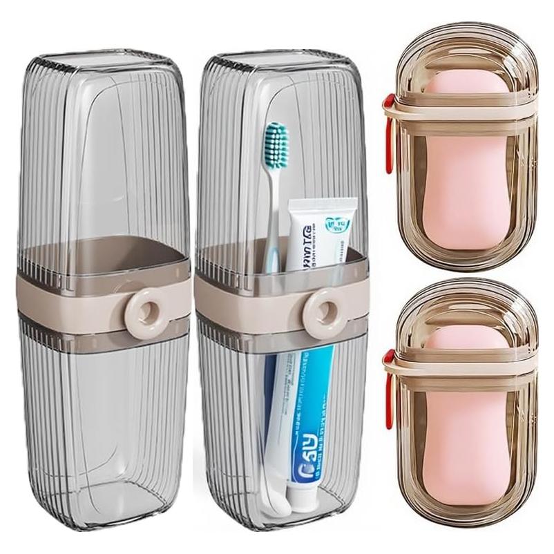 Estuches de Viaje para Jabón y Cepillo de Dientes LYCRAFTS - 4 Piezas