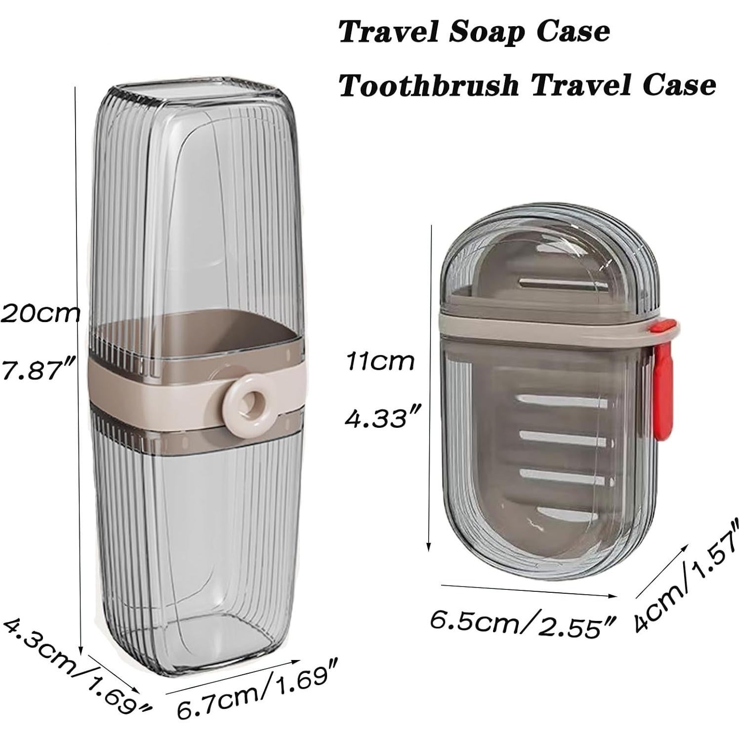 Estuches de Viaje para Jabón y Cepillo de Dientes LYCRAFTS - 4 Piezas