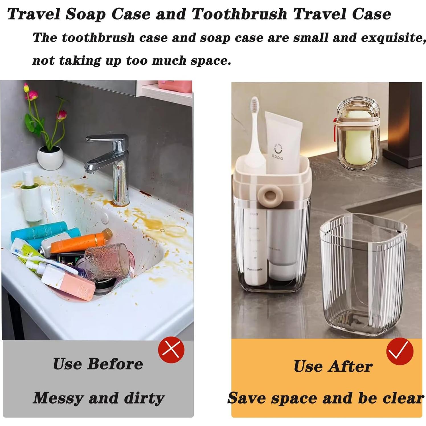 Estuches de Viaje para Jabón y Cepillo de Dientes LYCRAFTS - 4 Piezas