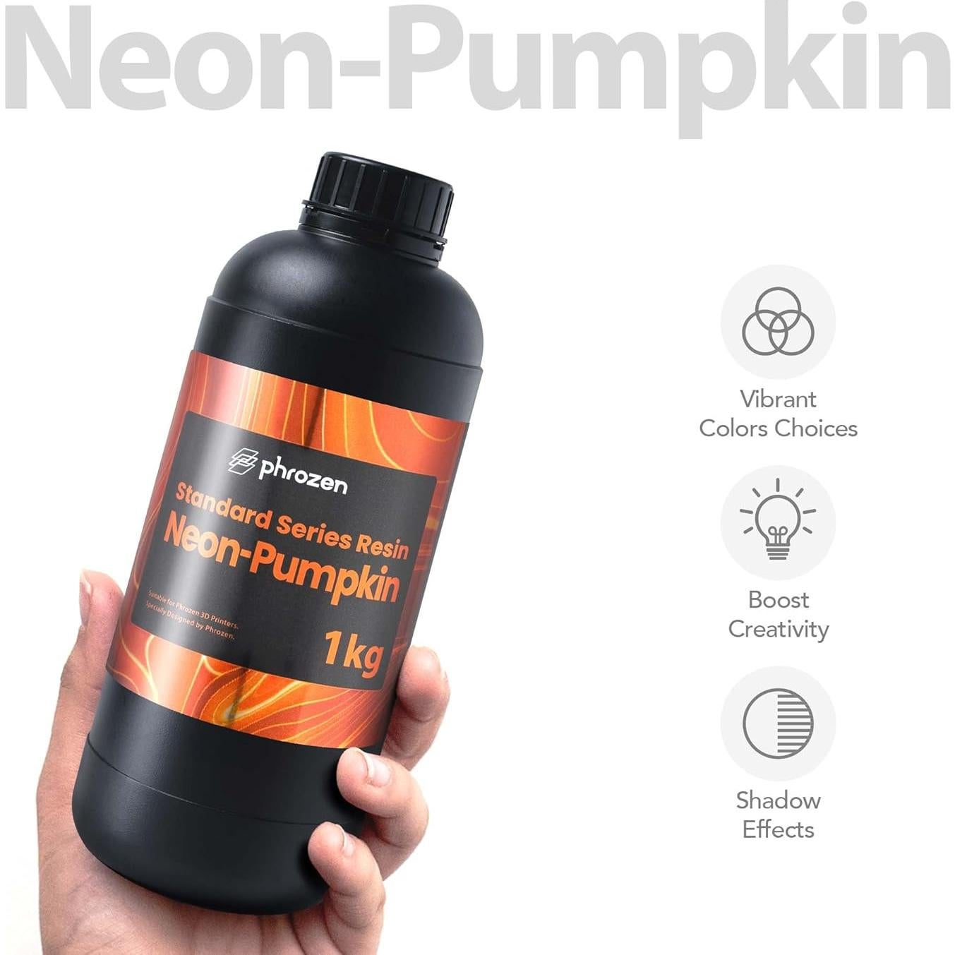 Resina 3D Phrozen 405nm UV Calabaza Neón 1 kg