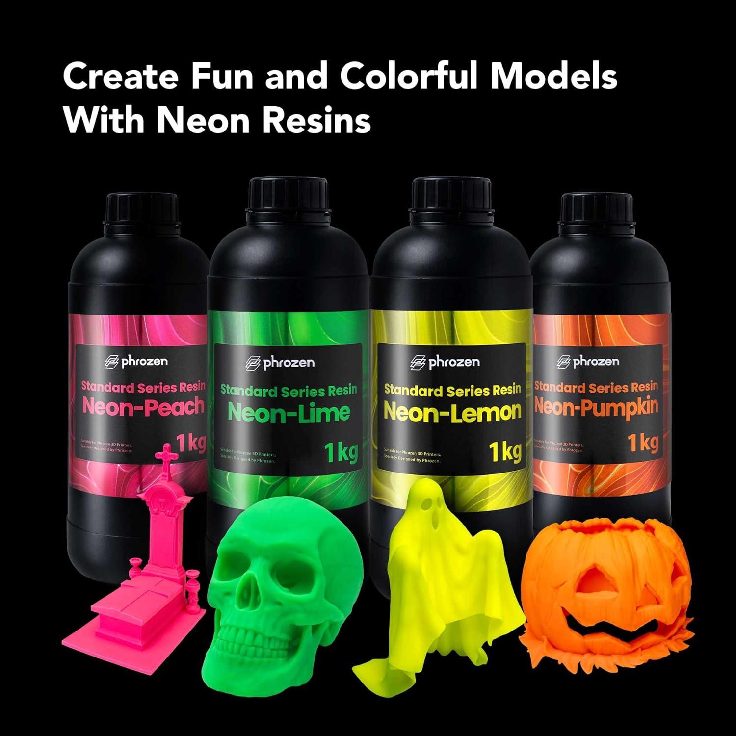 Resina 3D Phrozen 405nm UV Calabaza Neón 1 kg