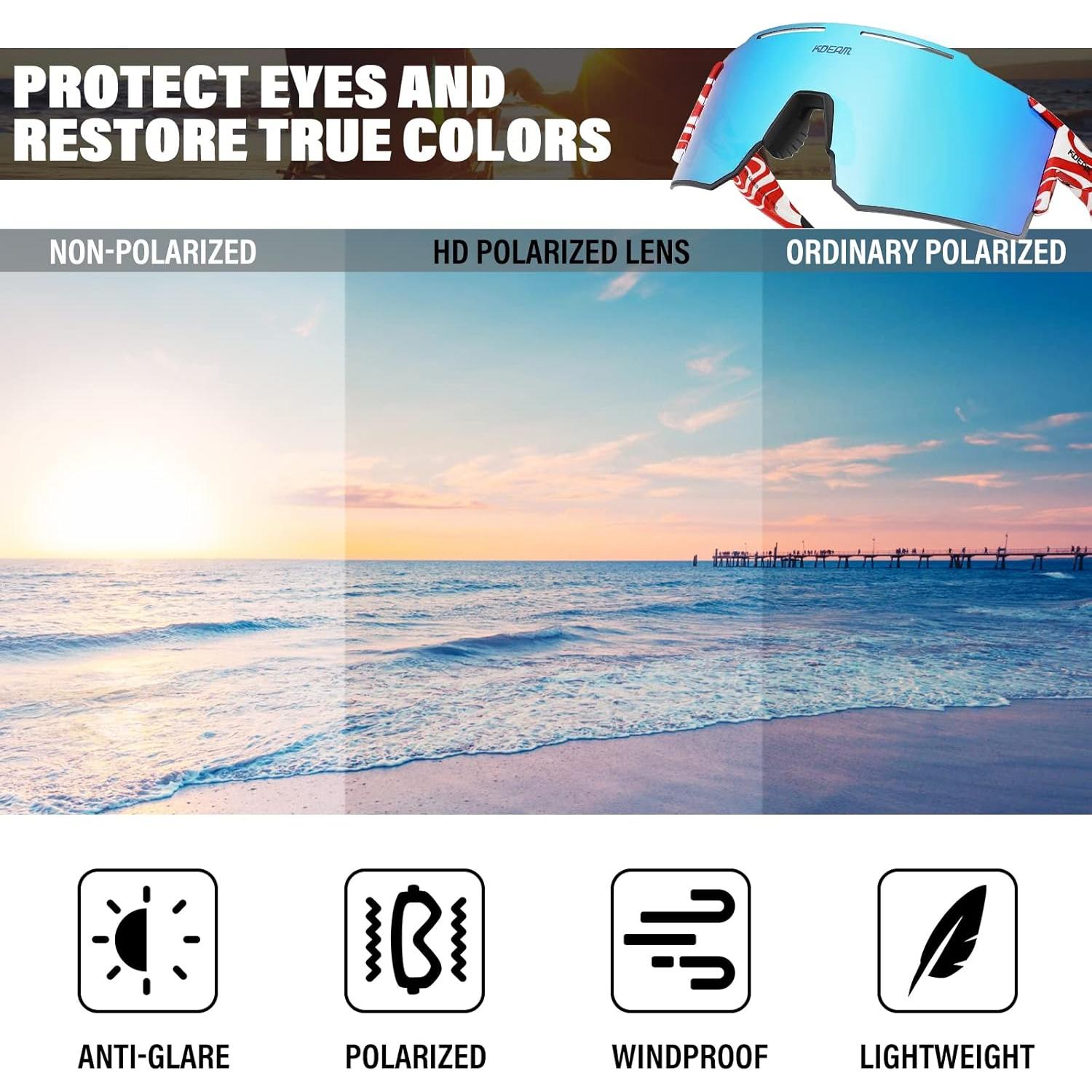 Gafas de sol deportivas ALSUZYIOT UV400 unisex ligeras