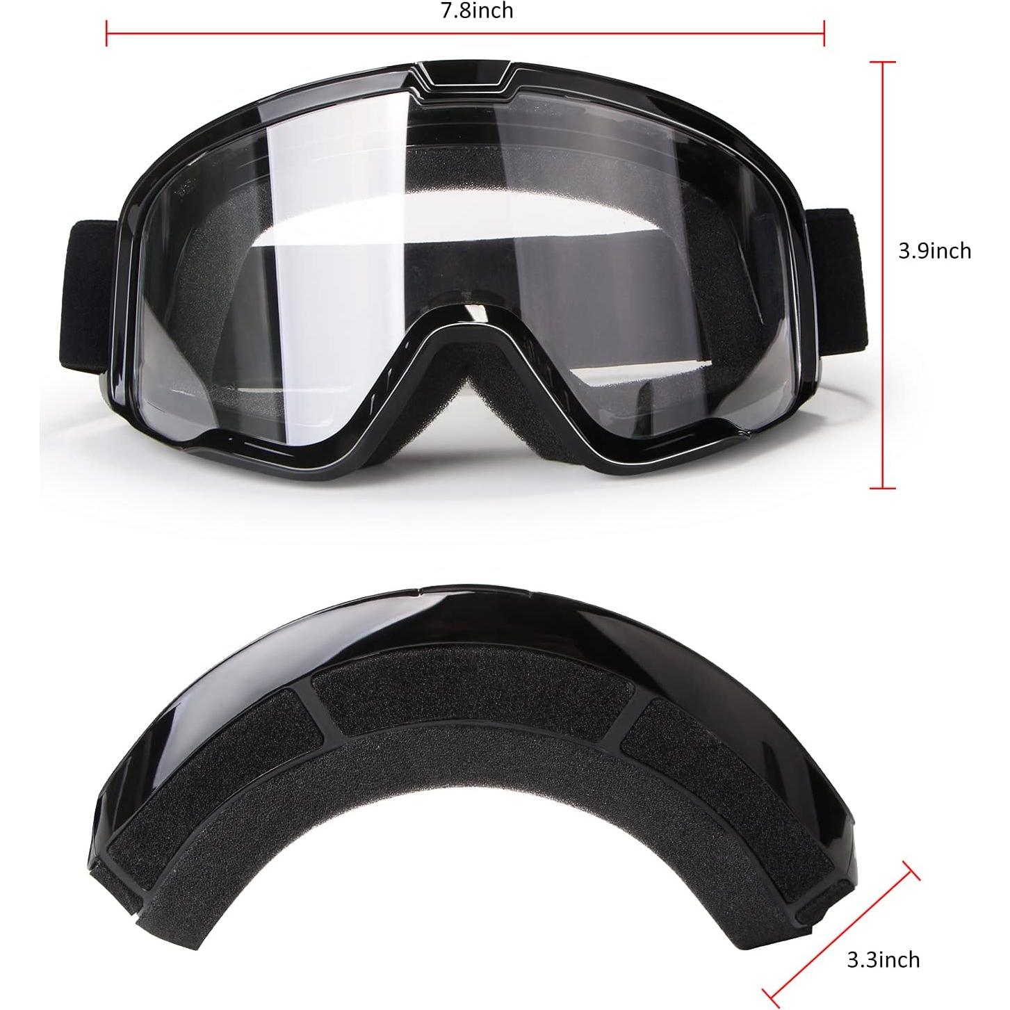 Gafas de Motocicleta LMAVAG con Lente Clara UV400