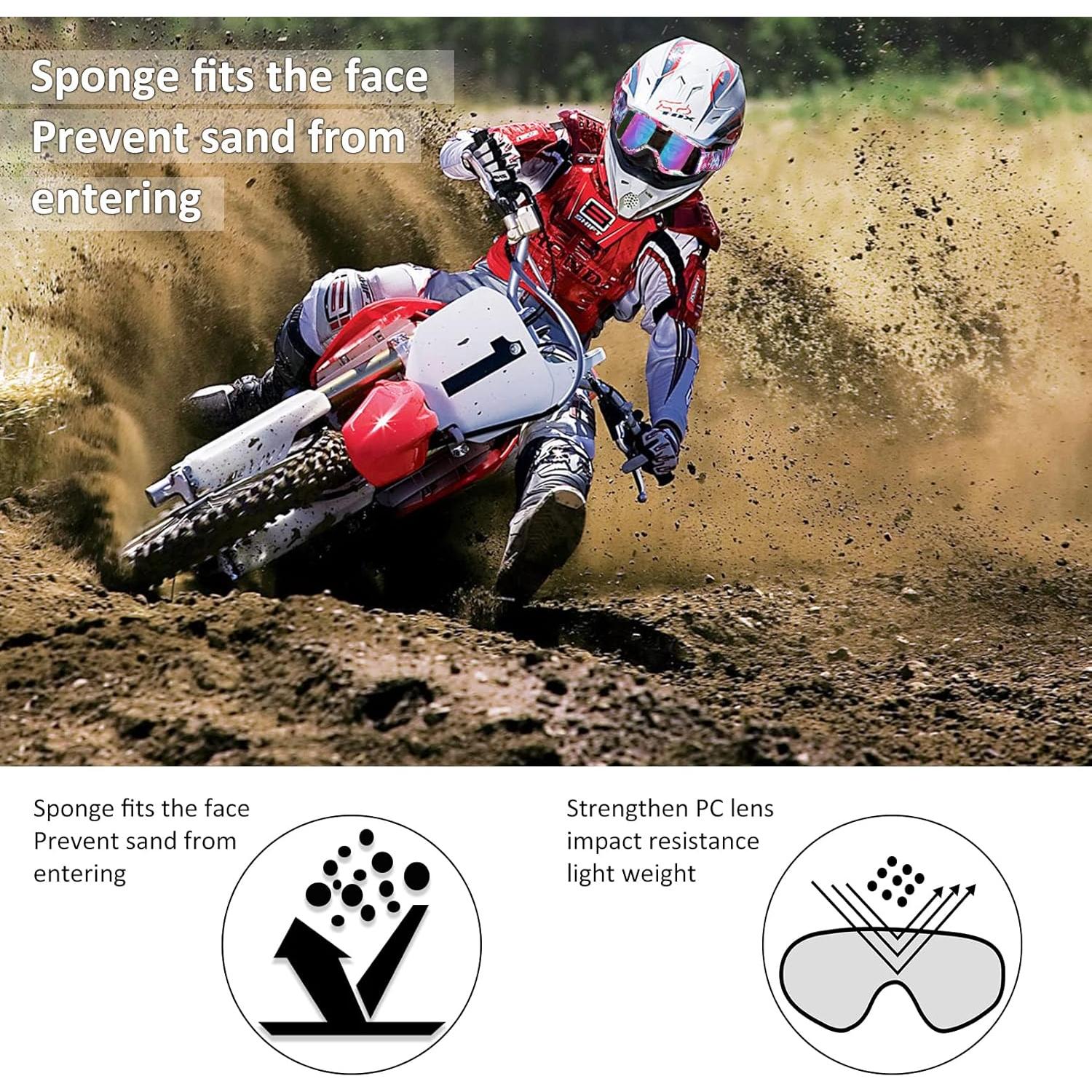 Gafas de Motocross LMAVAG GLAS-PIN UV400 Antirayaduras