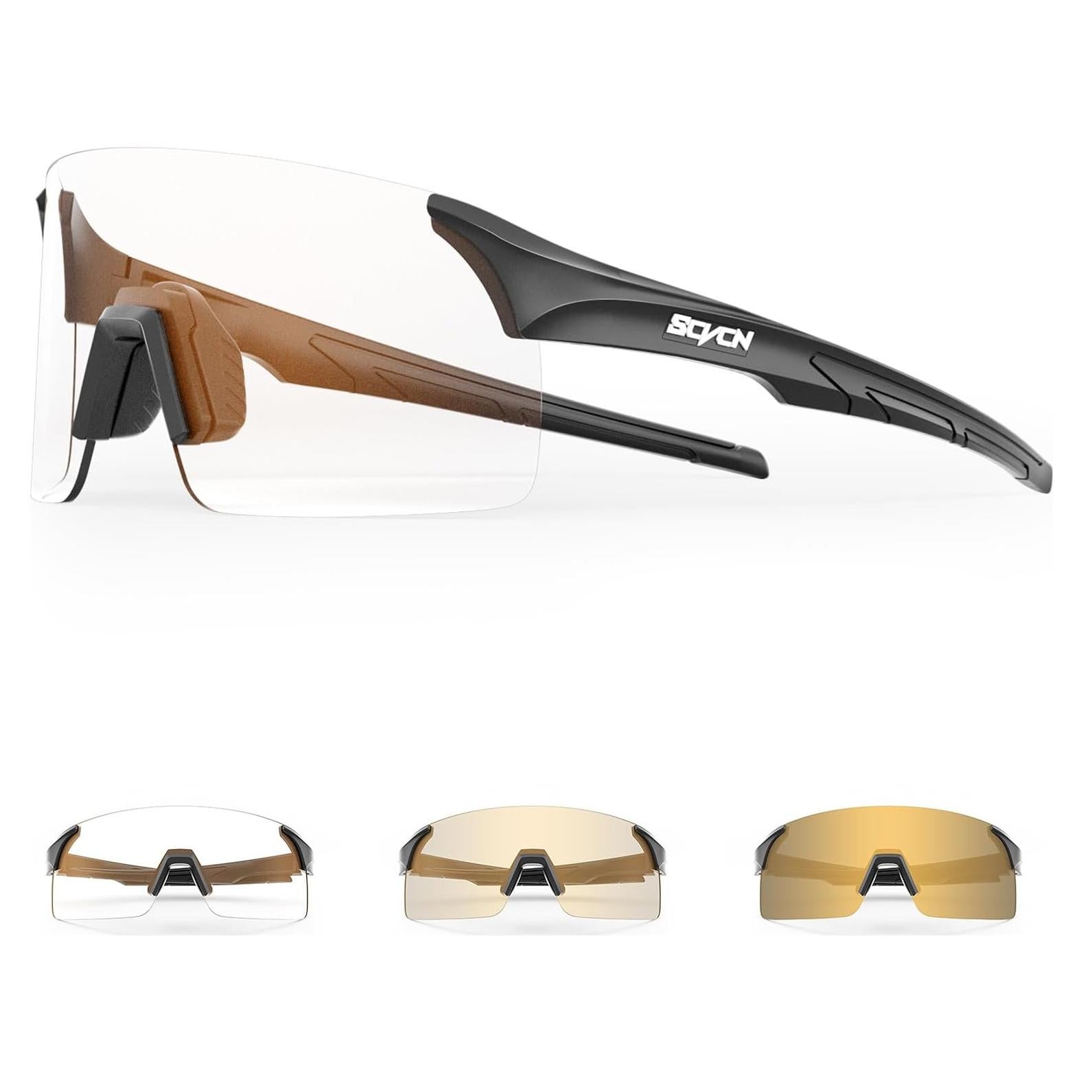 Gafas de Ciclismo SCVCN Fotocromáticas UV400 Sin Marco