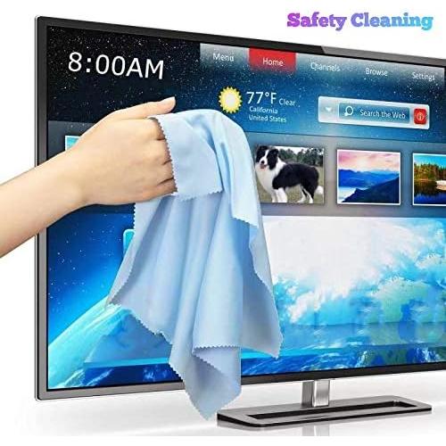 Paquete de 3 Paños Microfibra Azul Claro 30x30 cm para Limpieza