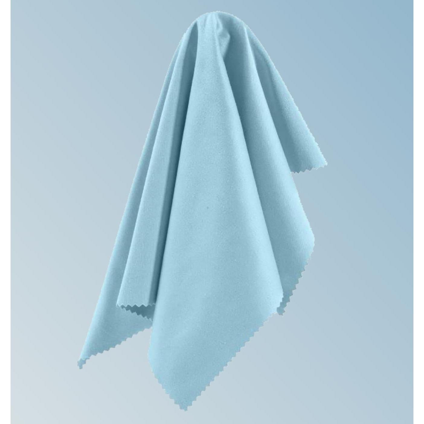 Paquete de 3 Paños Microfibra Azul Claro 30x30 cm para Limpieza