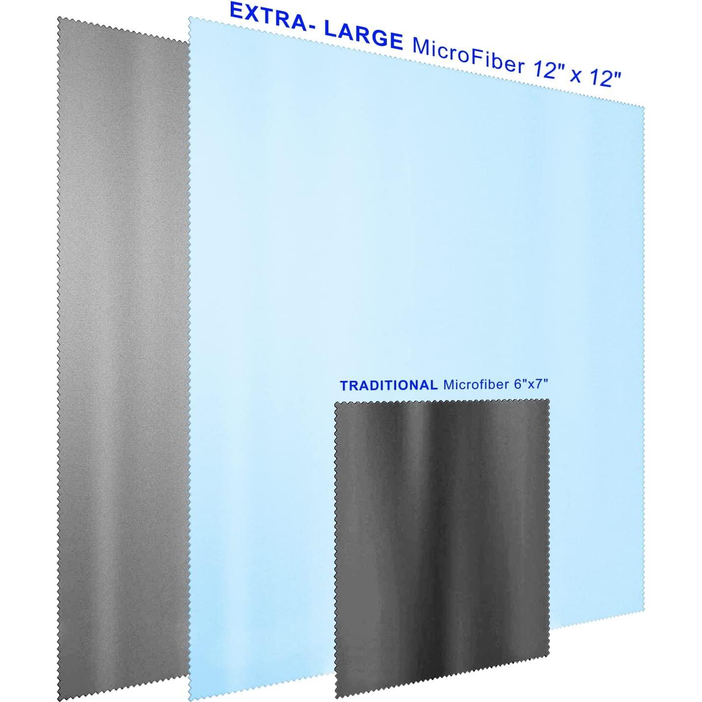 Paquete de 3 Paños Microfibra 30x30cm para Pantallas y Lentes