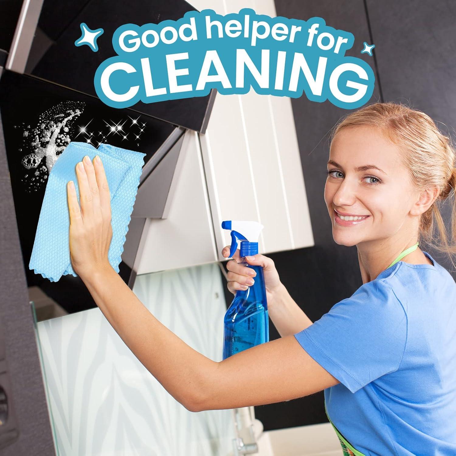 Paquete de 40 paños de microfibra Gandeer 30x40 cm gris azul