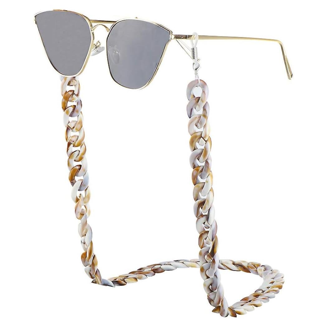 Soporte para Gafas de Acrílico y Perlas Naturales 70 cm