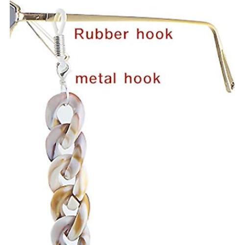 Soporte para Gafas de Acrílico y Perlas Naturales 70 cm