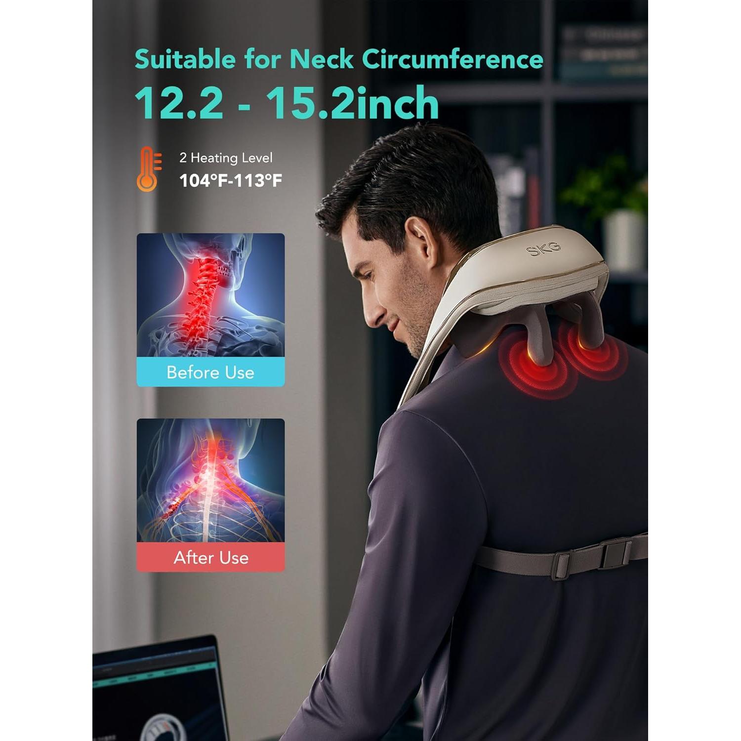 Masajeador de Cuello SKG H5 Inalámbrico con Calor 1,09 kg